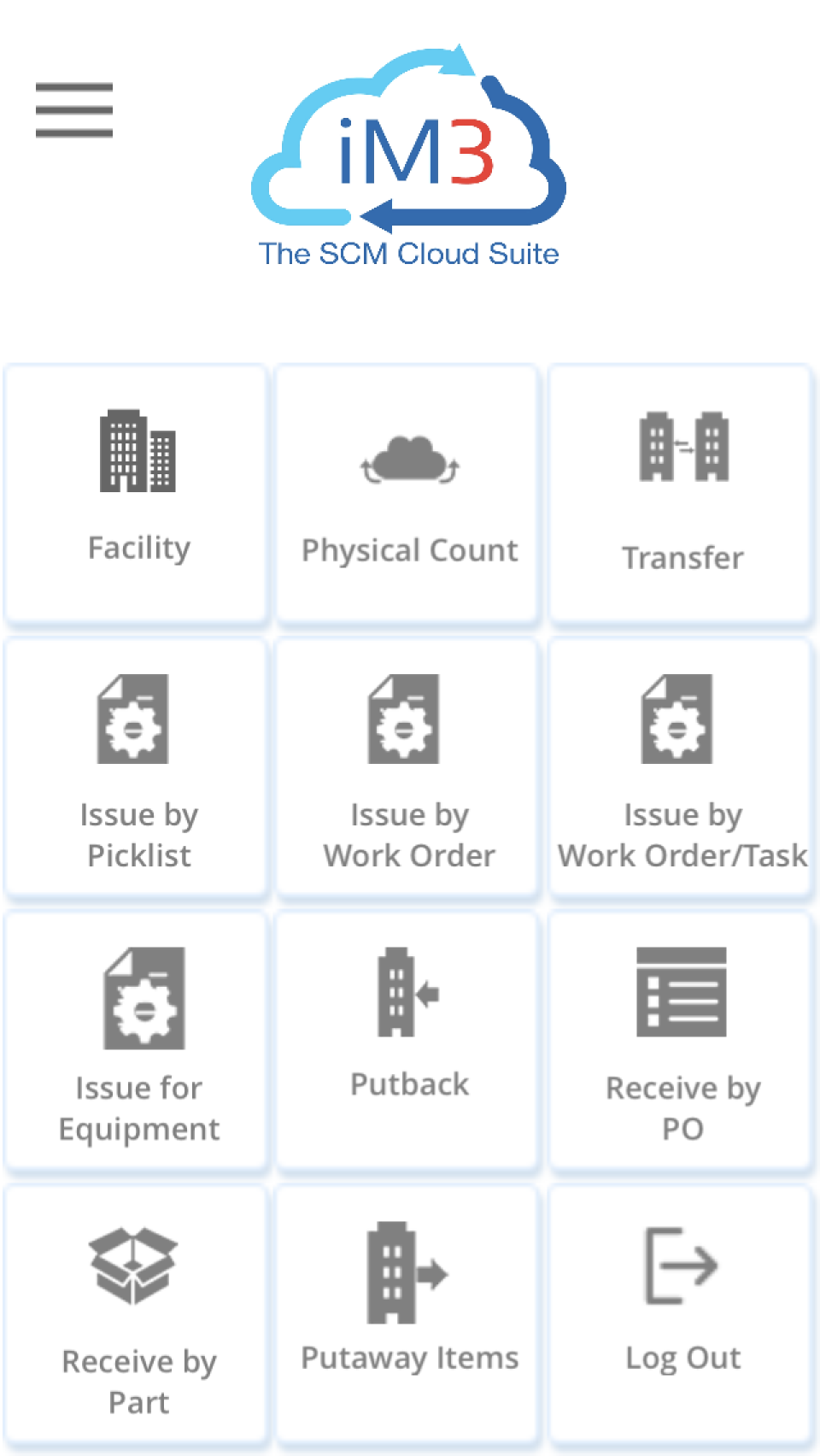 screenshot of iM3 SCM Suite